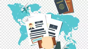 Xin thị thực, thẻ tạm trú, giấy phép lao động