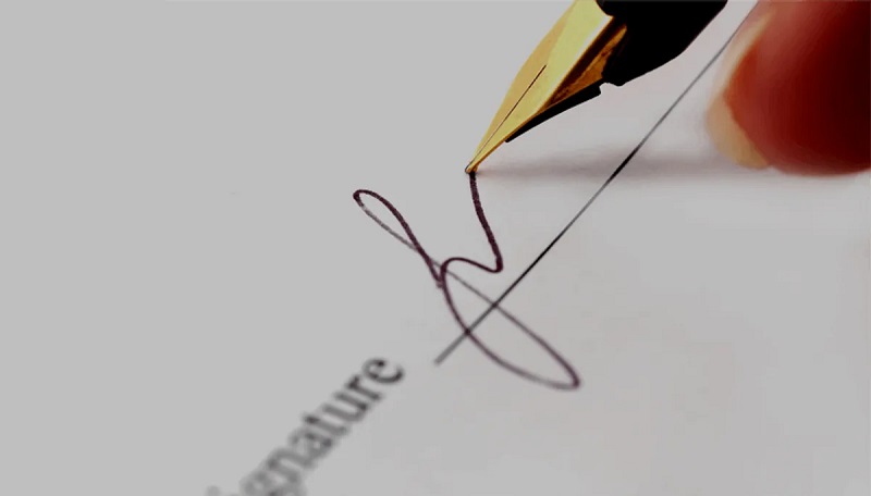 Chief accountants signature