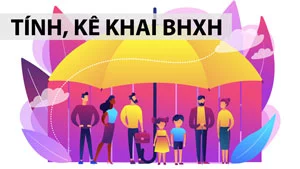 Tính, kê khai và hướng dẫn đóng BHXH hàng tháng